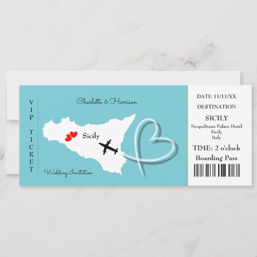 bestemming Weddenschap Italië Europa Kaart (Voorkant)