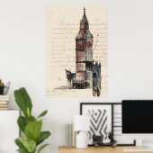 Bestemmingen |  brieven van Big Ben Poster (Thuiskantoor)