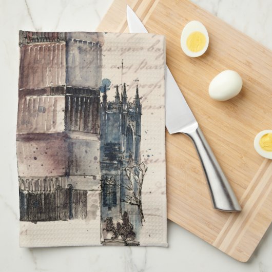 Bestemmingen |  brieven van Big Ben Theedoek (Quarter Fold)