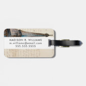 Bestemmingen | Brieven van de Eiffeltoren Bagagelabel (Achterkant horizontaal)