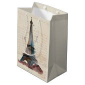 Bestemmingen | Brieven van de Eiffeltoren Medium Cadeauzakje (Achterkant Gekanteld)
