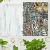 Bestemmingen |  Eiffeltoren in het Uitzicht van Pa Theedoek (Gevouwen)