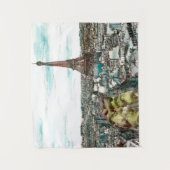 Bestemmingen |  Eiffeltoren in het Uitzicht van Pa Wandkleed (Voorkant)