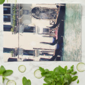 Bestemmingen | Foto van Venetië-waterfront Theedoek (Gevouwen)