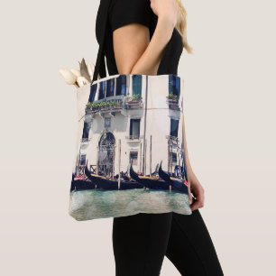 Bestemmingen Foto van Venetië-waterfront Tote Bag