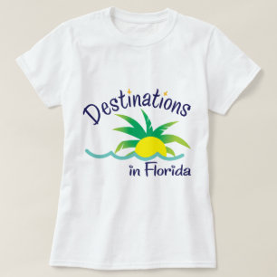 Bestemmingen in Florida Print Logo Merchandise T-shirt