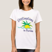 Bestemmingen in Florida Print Logo Merchandise T-shirt (Voorkant)