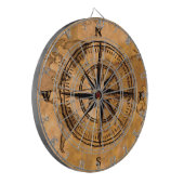 Bestemmingen - Roos en Wereldkaart compacteren Dartbord (Voorkant Links)