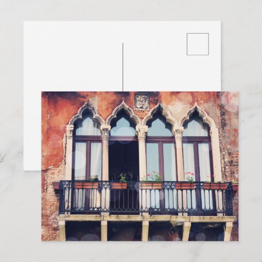 Bestemmingen | Rustisch Venetië-gebouw Briefkaart (Voorkant / Achterkant)