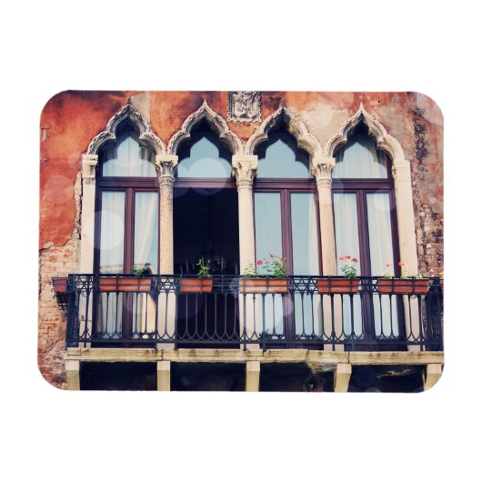 Bestemmingen | Rustisch Venetië-gebouw Magneet (Horizontaal)