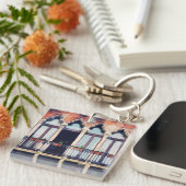 Bestemmingen | Rustisch Venetië-gebouw Sleutelhanger (Voorkant Rechts)