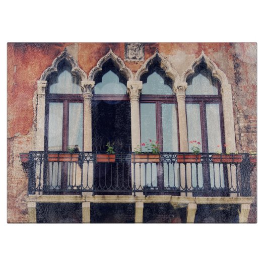 Bestemmingen | Rustisch Venetië-gebouw Snijplank (Voorkant)