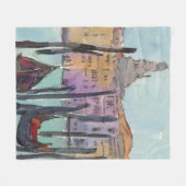Bestemmingen | Twee Gondolas in Venice Sketch Fleece Deken (Voorkant (Horizontaal))