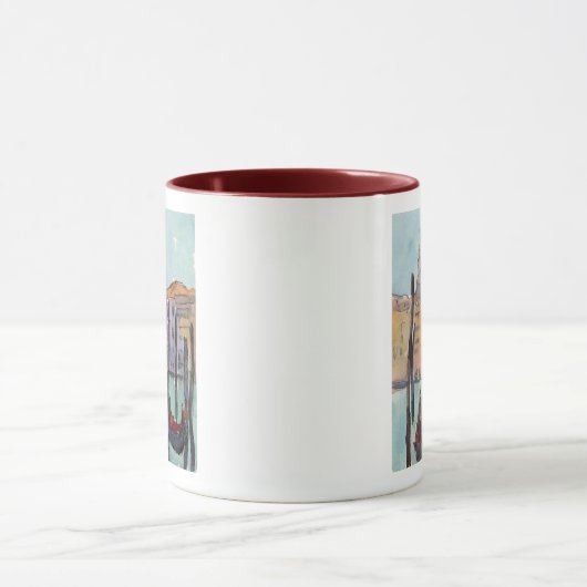 Bestemmingen | Twee Gondolas in Venice Sketch Mok (Midden)