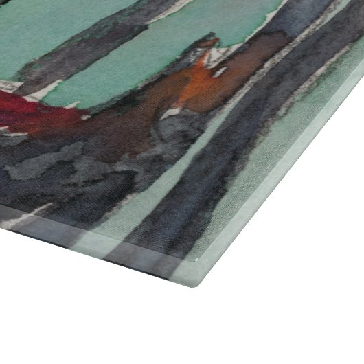 Bestemmingen | Twee Gondolas in Venice Sketch Snijplank (Hoek)