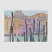 Bestemmingen | Twee Gondolas in Venice Sketch Tissuepapier (Voorkant)