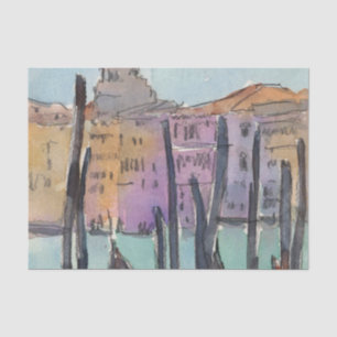Bestemmingen Twee Gondolas in Venice Sketch Tissuepapier