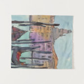 Bestemmingen | Twee Gondolas in Venice Sketch Wandkleed (Voorkant (horizontaal))