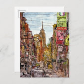 Bestemmingen | Uitzicht New York City of Little It Briefkaart (Voorkant / Achterkant)