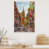 Bestemmingen | Uitzicht New York City of Little It Poster (Keuken)
