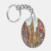 Bestemmingen | Uitzicht New York City of Little It Sleutelhanger (Voorkant Links)