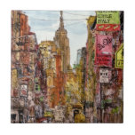 Bestemmingen | Uitzicht New York City of Little It Tegeltje<br><div class="desc">Verlies deze spectaculaire waterverf en inktvormgeving door de uiterst getalenteerde Melissa Wang op een groot aantal producten uit Zazzle. Melissa brengt het Little Italy in New York City tot leven met het superieure rijk dat boven de grond blijft. Het wekt je ogen voor de hoeveelheid detail die Wang heeft gebracht...</div>