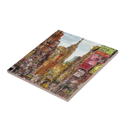 Bestemmingen | Uitzicht New York City of Little It Tegeltje (Zijkant)