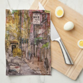 Bestemmingen | Uitzicht New York City of Little It Theedoek (Quarter Fold)