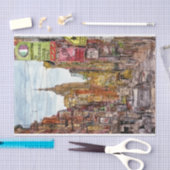 Bestemmingen | Uitzicht New York City of Little It Tissuepapier (Craft)