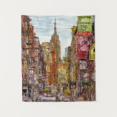 Bestemmingen | Uitzicht New York City of Little It Wandkleed (Voorkant)