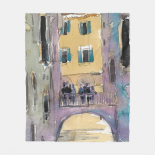 Bestemmingen   Uitzicht van de Brug van het Veneti Fleece Deken