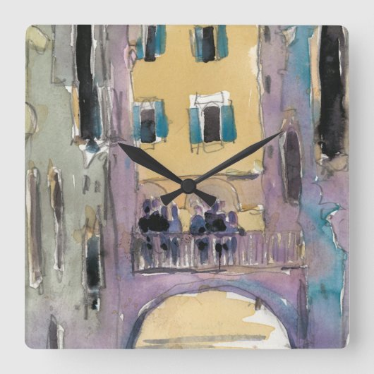 Bestemmingen | Uitzicht van de Brug van het Veneti Vierkante Klok (Voorkant)