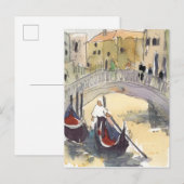 Bestemmingen | Venice Plein Air Gondola Ride Briefkaart (Voorkant / Achterkant)