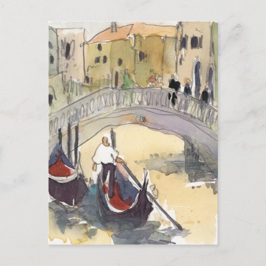 Bestemmingen | Venice Plein Air Gondola Ride Briefkaart (Voorkant)