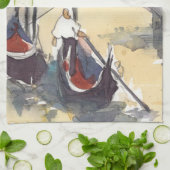 Bestemmingen | Venice Plein Air Gondola Ride Theedoek (Gevouwen)