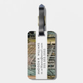 Bestemmingen | vijfde toegangsklok bagagelabel (Achterkant verticaal)