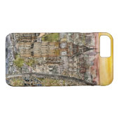 Bestemmingen | Waterverf Big Ben & London Eye Case-Mate iPhone Case (Achterkant (Horizontaal))