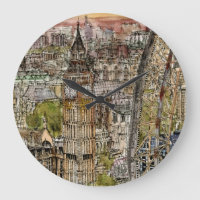 Bestemmingen | Waterverf Big Ben & London Eye