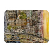 Bestemmingen | Waterverf Big Ben & London Eye Magneet (Horizontaal)