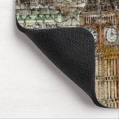 Bestemmingen | Waterverf Big Ben & London Eye Muismat (Hoek)