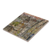 Bestemmingen | Waterverf Big Ben & London Eye Tegeltje (Zijkant)