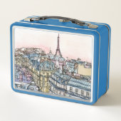 Bestemmingen | Waterverf Eiffeltoren en Parijs (Achterkant)