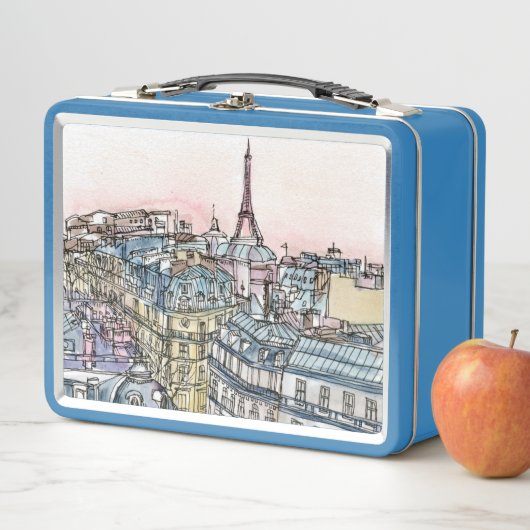 Bestemmingen | Waterverf Eiffeltoren en Parijs (In situ)