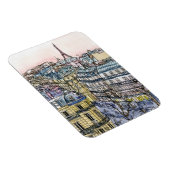 Bestemmingen | Waterverf Eiffeltoren en Parijs Magneet (Rechterzijde)