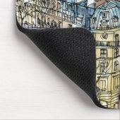 Bestemmingen | Waterverf Eiffeltoren en Parijs Muismat (Hoek)