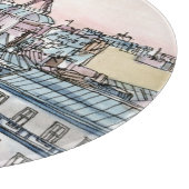 Bestemmingen | Waterverf Eiffeltoren en Parijs Snijplank (Hoek)