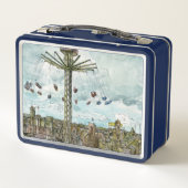 Bestemmingen | Waterverf Europese Swing Ride (Achterkant)