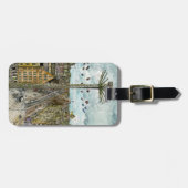 Bestemmingen | Waterverf Europese Swing Ride Bagagelabel (Voorkant horizontaal)