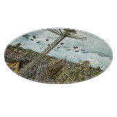 Bestemmingen | Waterverf Europese Swing Ride Snijplank (Hoek)