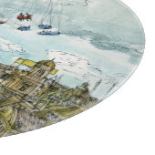 Bestemmingen | Waterverf Europese Swing Ride Snijplank (Hoek)